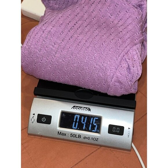 NWT J.Crew Lavender Ruffle Trim Knit Short Sleeve Top Women's Size Large - Picture 12 of 12